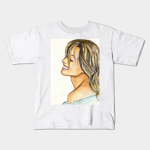 Lara Fabian Kids T-Shirt by Svetlana Pelin